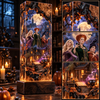 Salem Sisters Story Cube Resin Lamp