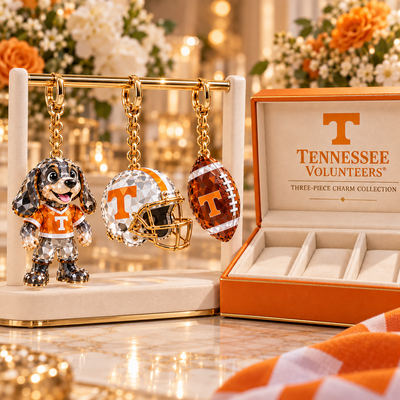 Tennessee Football Fan Bag Charm Set
