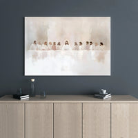 The Last Supper Canvas Print | Minimalist Jesus and Apostles Wall Art | Premium Gallery Wrap Decor | Christian Home Gift for Living Room