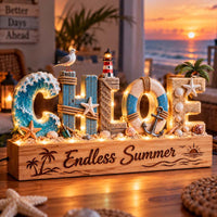 Personalized Beach Name Night Light