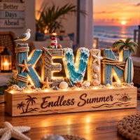 Personalized Beach Name Night Light