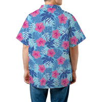 Funny Six Pack Abs Hawaiian Shirt | Tropical Hibiscus Lei Print | Lightweight Woven Polyester | Gag Gift for Beach Parties and Vacations