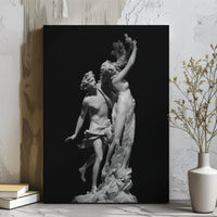 Apollo and Daphne Canvas Art | Gian Lorenzo Bernini Sculpture Print | Gallery Wrapped Premium Wall Decor | Classical Greek Mythology Gift for Home